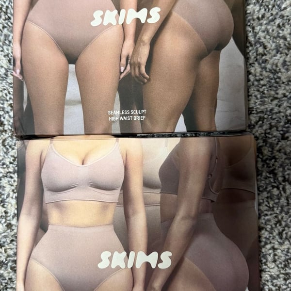 SKIMS Seamless Sculpt High Waist and Mid Waist Brief Set of 2