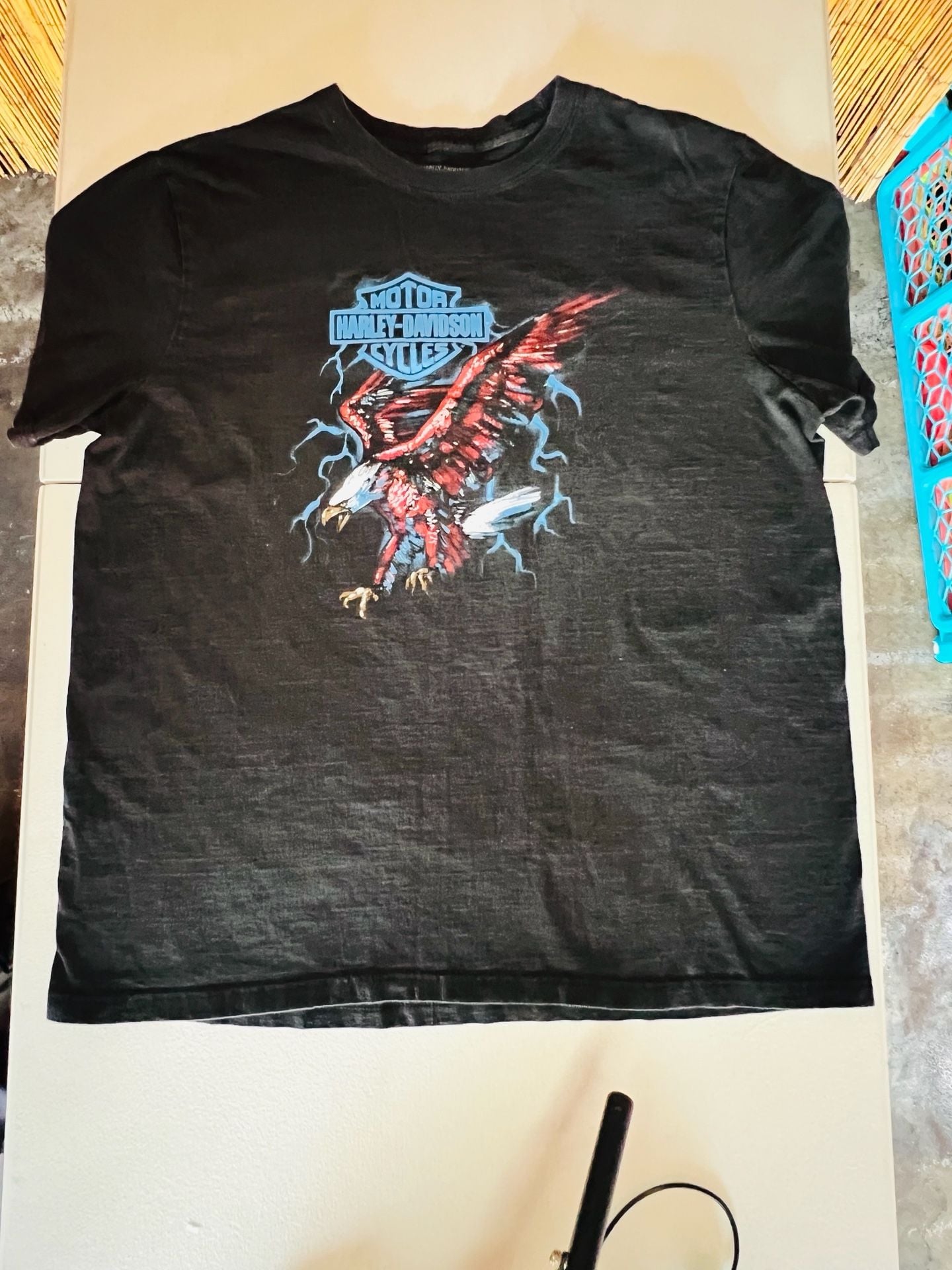 Harley-Davidson Huntington Beach California Eagle Lightning Graphic T-Shirt 7