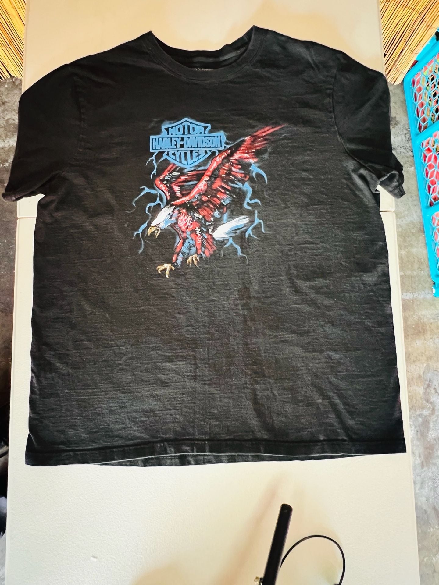 Harley-Davidson Huntington Beach California Eagle Lightning Graphic T-Shirt 10