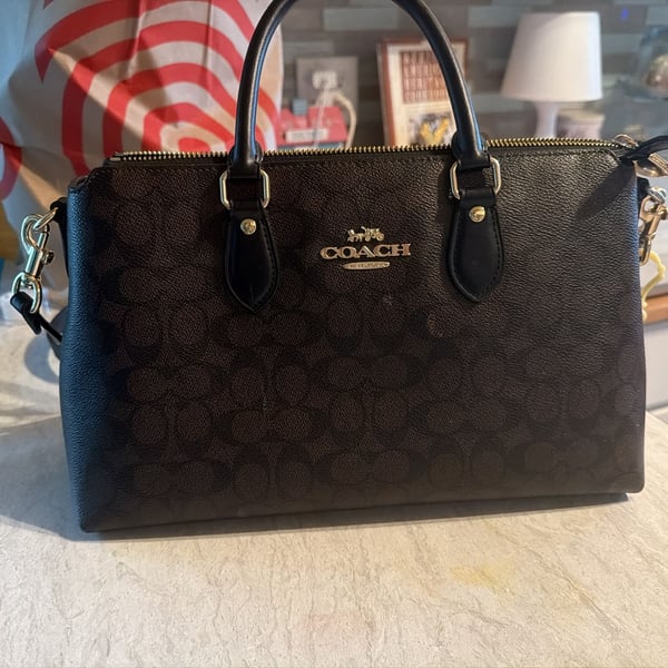 Coach Rowan Large Satchel Bag in Signature Canvas