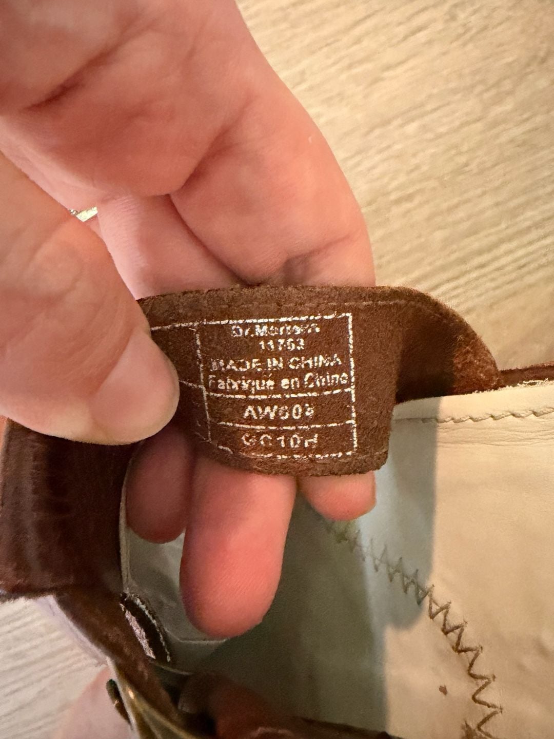 Dr. Martens Vintage Brown Leather Buckle Wedge Mules Clogs 9