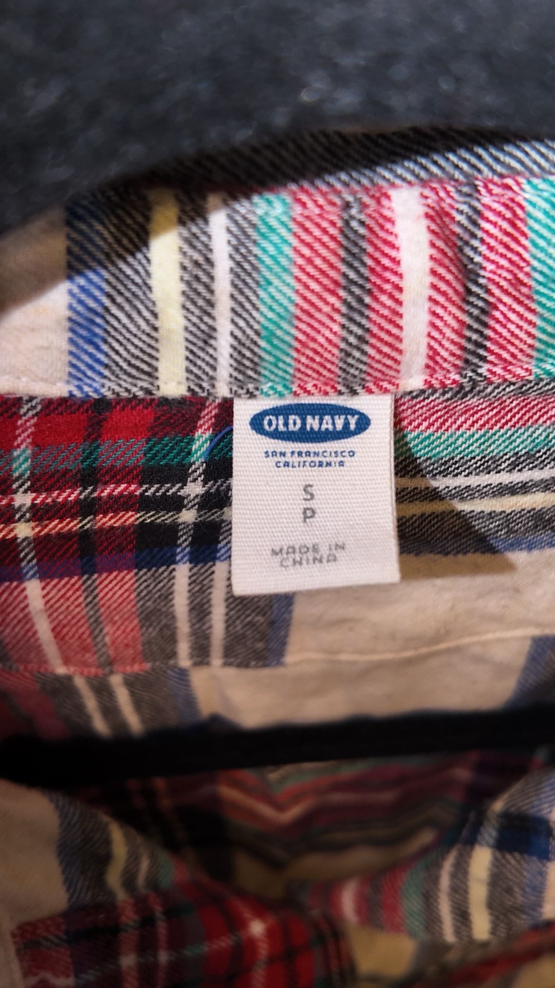 Old Navy Multi-Color Plaid Flannel Long Sleeve Button-Down Shirt – Size S 3