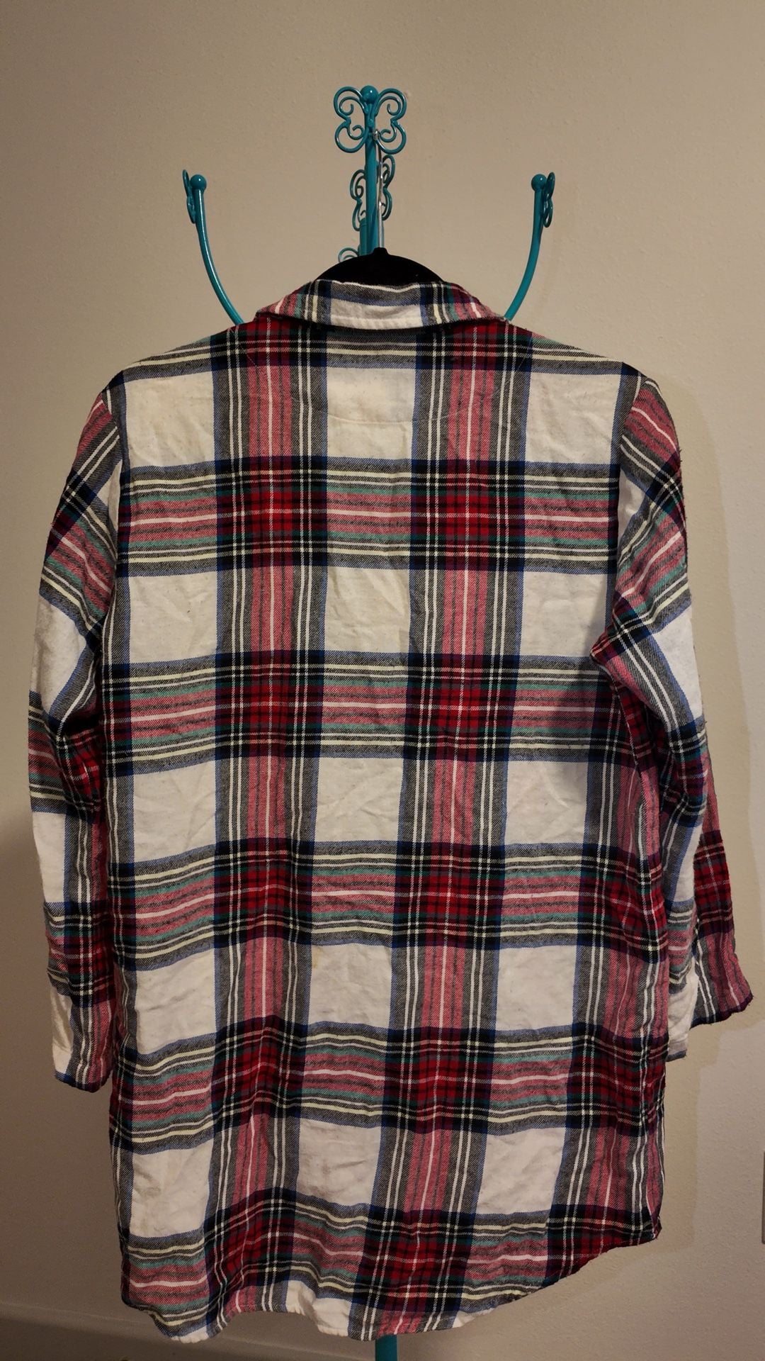 Old Navy Multi-Color Plaid Flannel Long Sleeve Button-Down Shirt – Size S 4