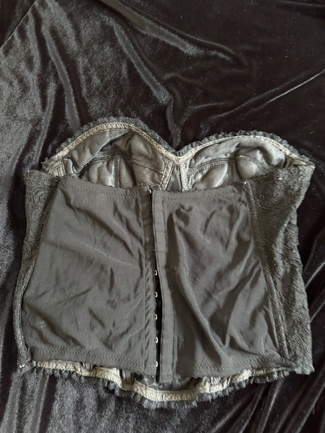 Amaya Lace Bustier Top Black 7
