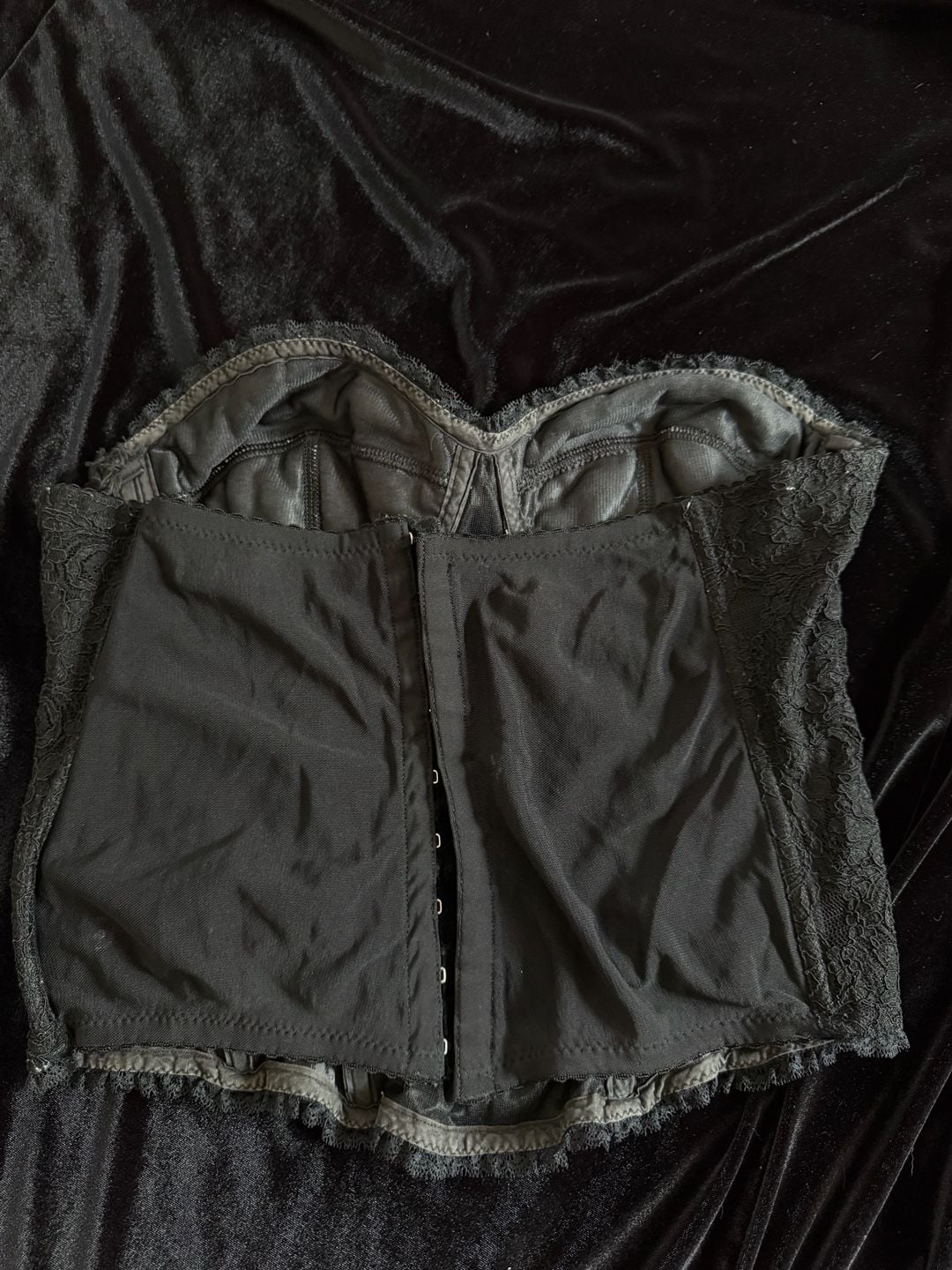 Amaya Lace Bustier Top Black 8