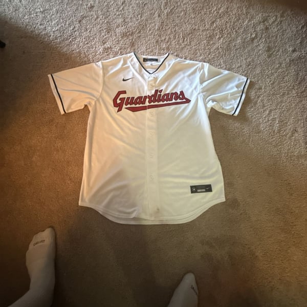Nike Cleveland Guardians Men's Replica Home White Baseball Jersey