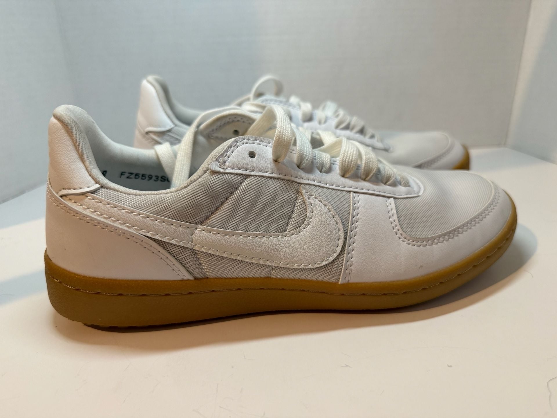Nike Field General Women's Lifestyle Sneakers - White/Gum Light Brown (Model FZ5593-101) 2