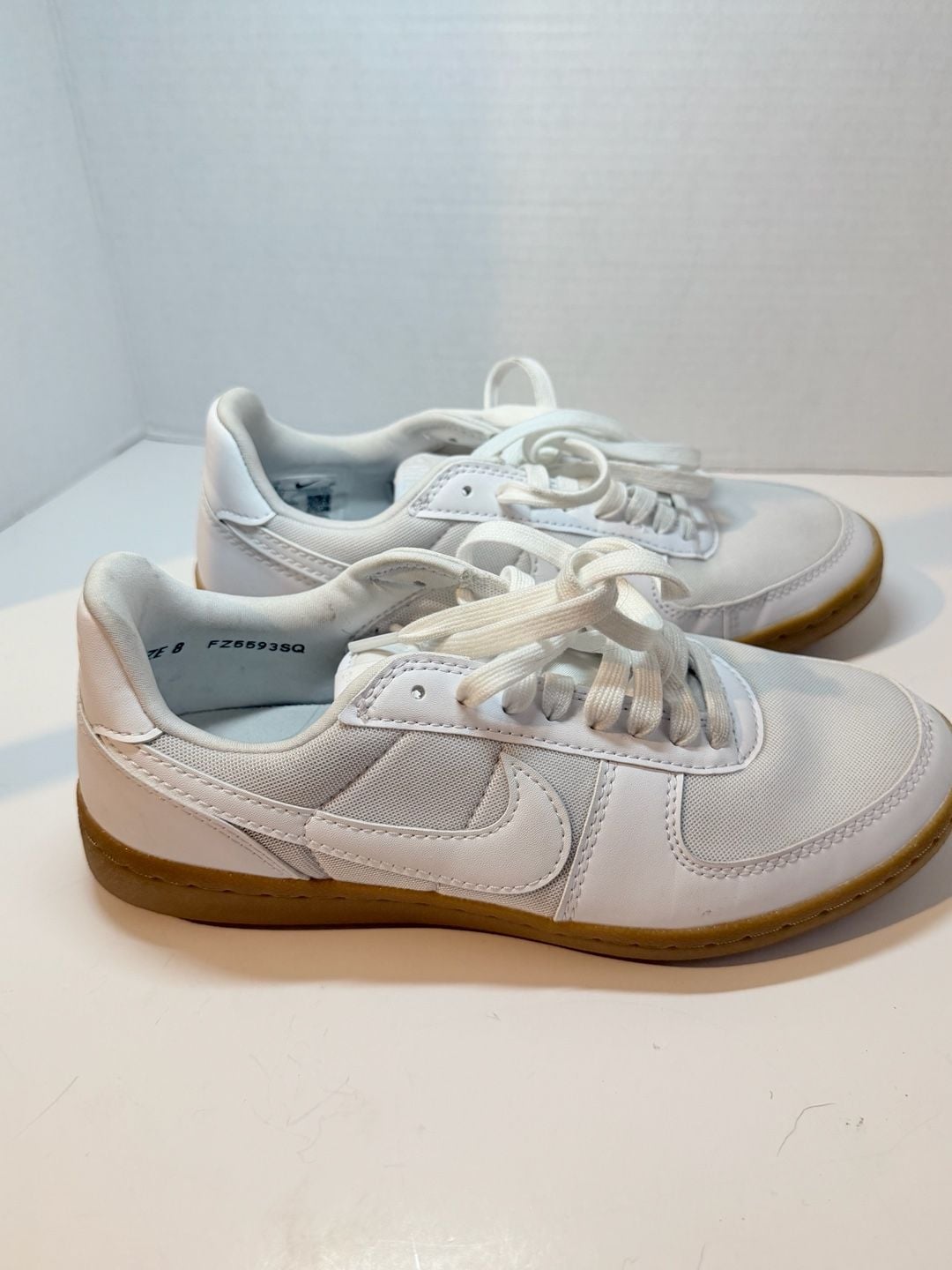 Nike Field General Women's Lifestyle Sneakers - White/Gum Light Brown (Model FZ5593-101) 5