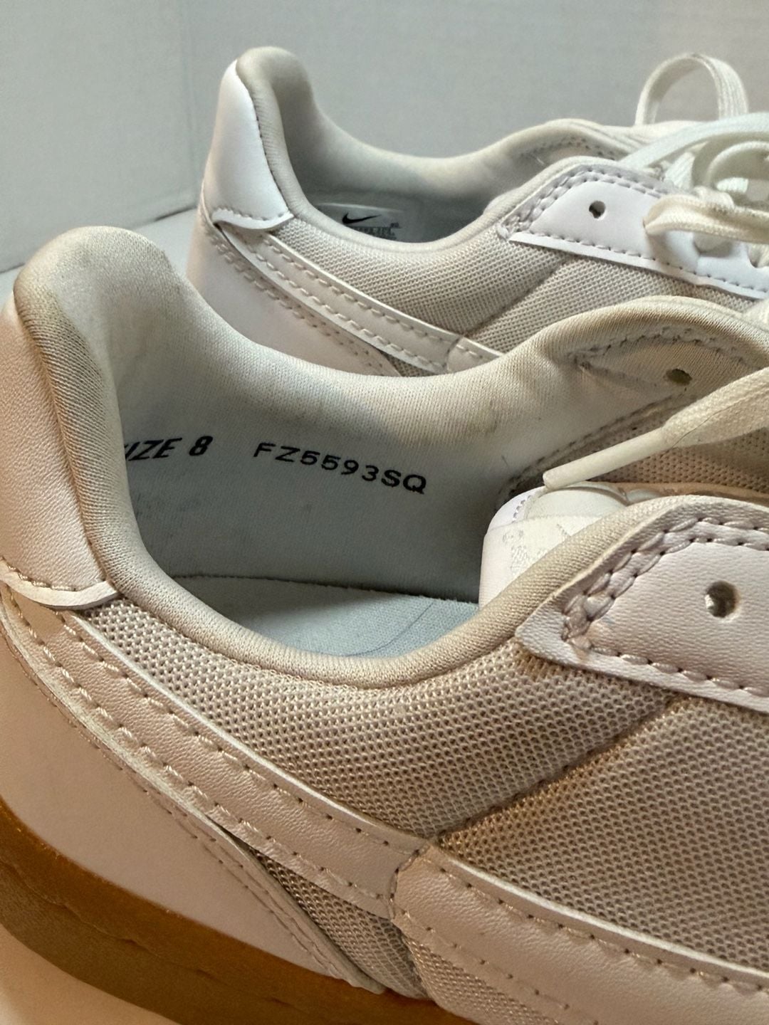 Nike Field General Women's Lifestyle Sneakers - White/Gum Light Brown (Model FZ5593-101) 8