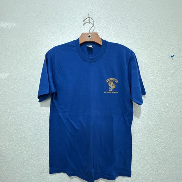 Vintage 1980s Velva Sheen San Diego County Law Enforcement Explorer Academy T-Shirt