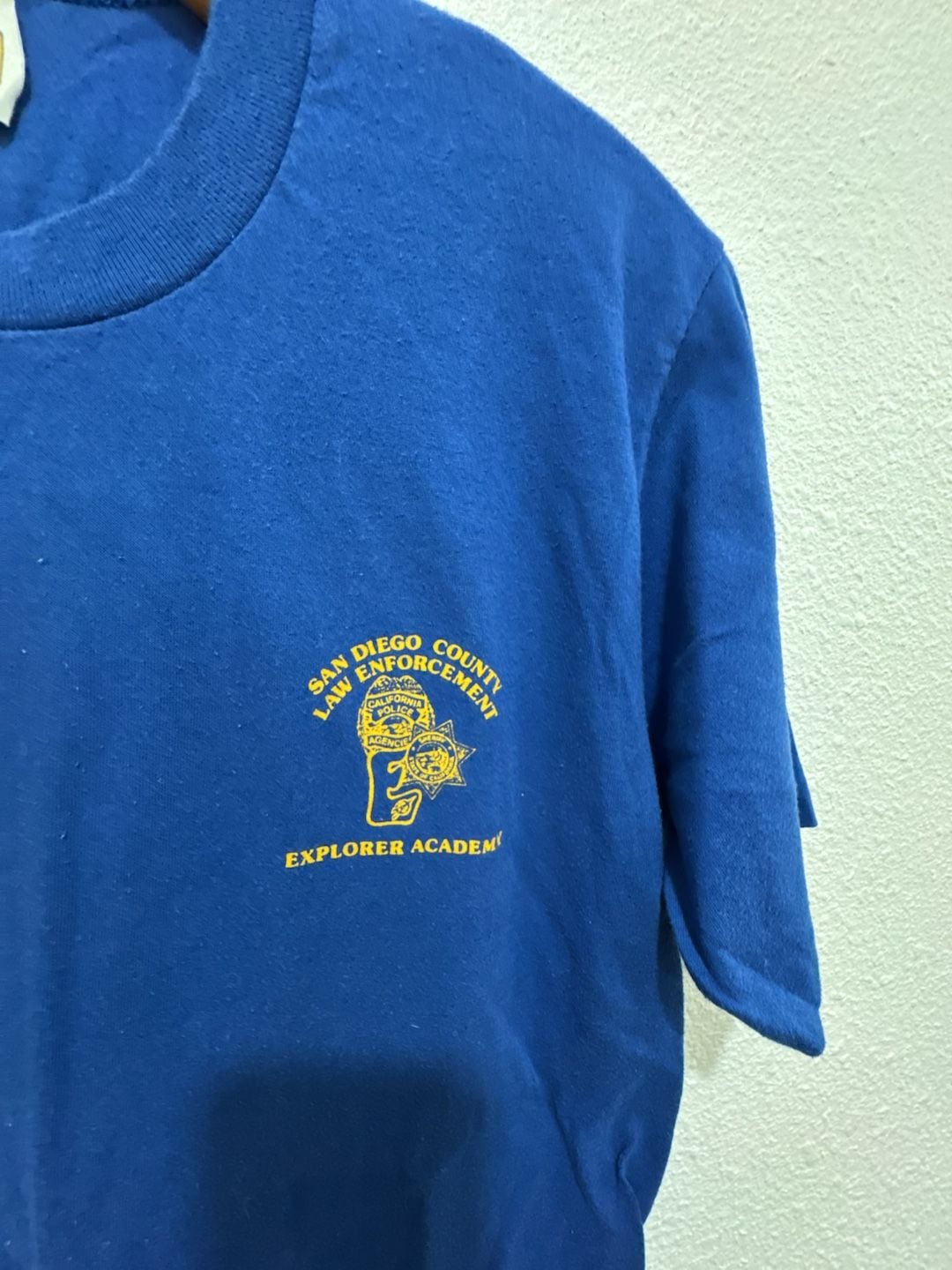 Vintage 1980s Velva Sheen San Diego County Law Enforcement Explorer Academy T-Shirt 4