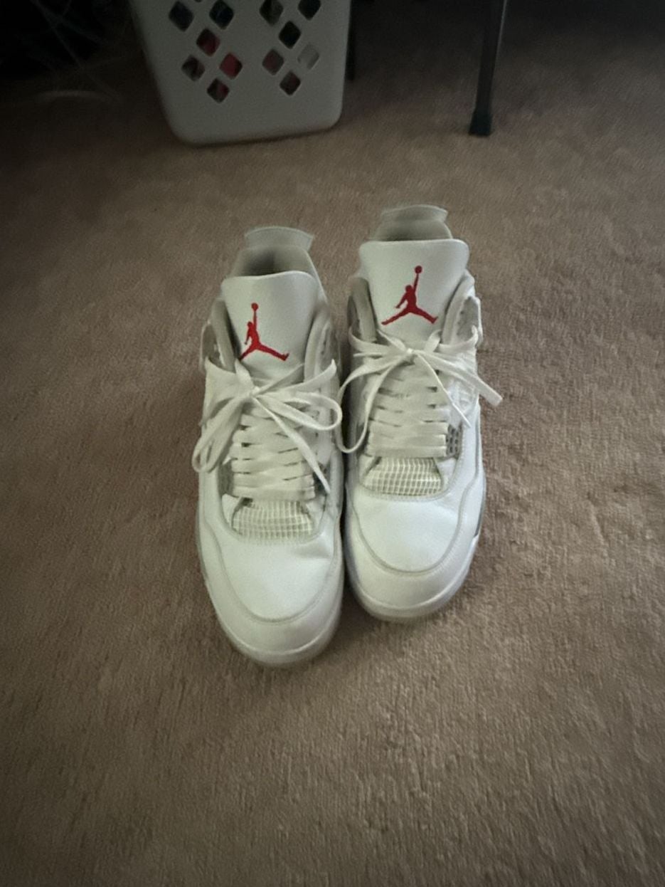 Nike Air Jordan 4 Retro 'White Oreo' (Tech Grey) Sneakers 2