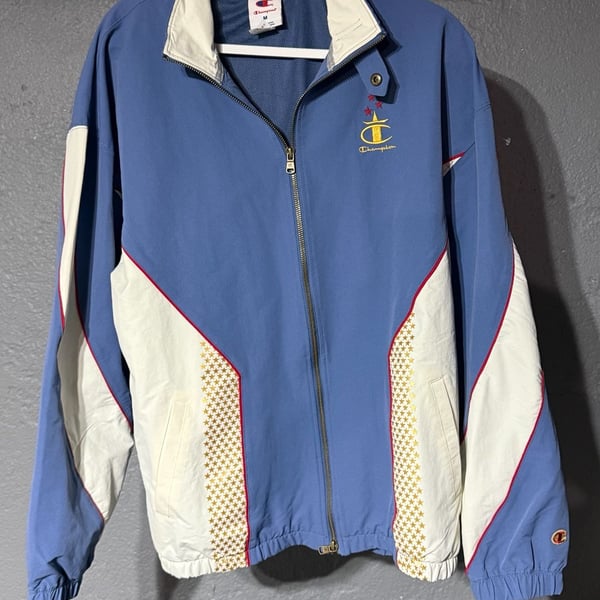 Vintage USA Olympics Champion Winter Collection Windbreaker Jacket Size M