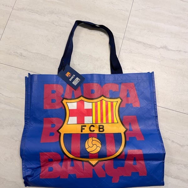 FC Barcelona Official Licensed Reusable Shopping Tote Bag