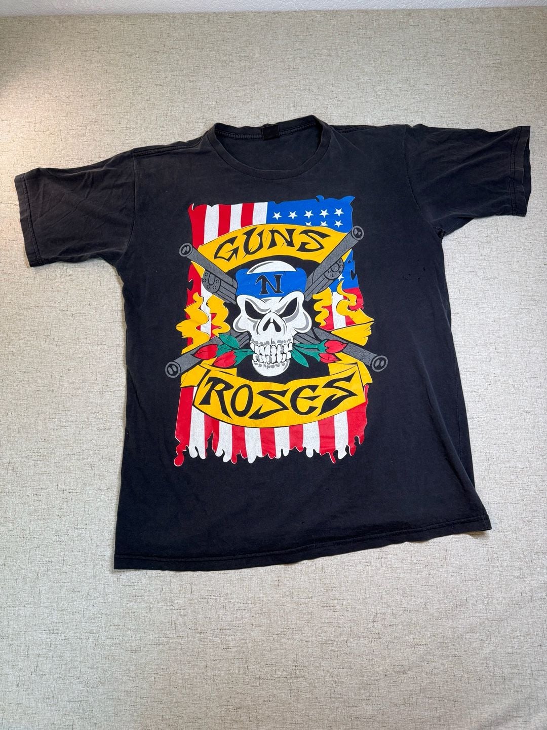 Distressed Vintage bootleg Guns N' Roses Use Your Illusion merch 2