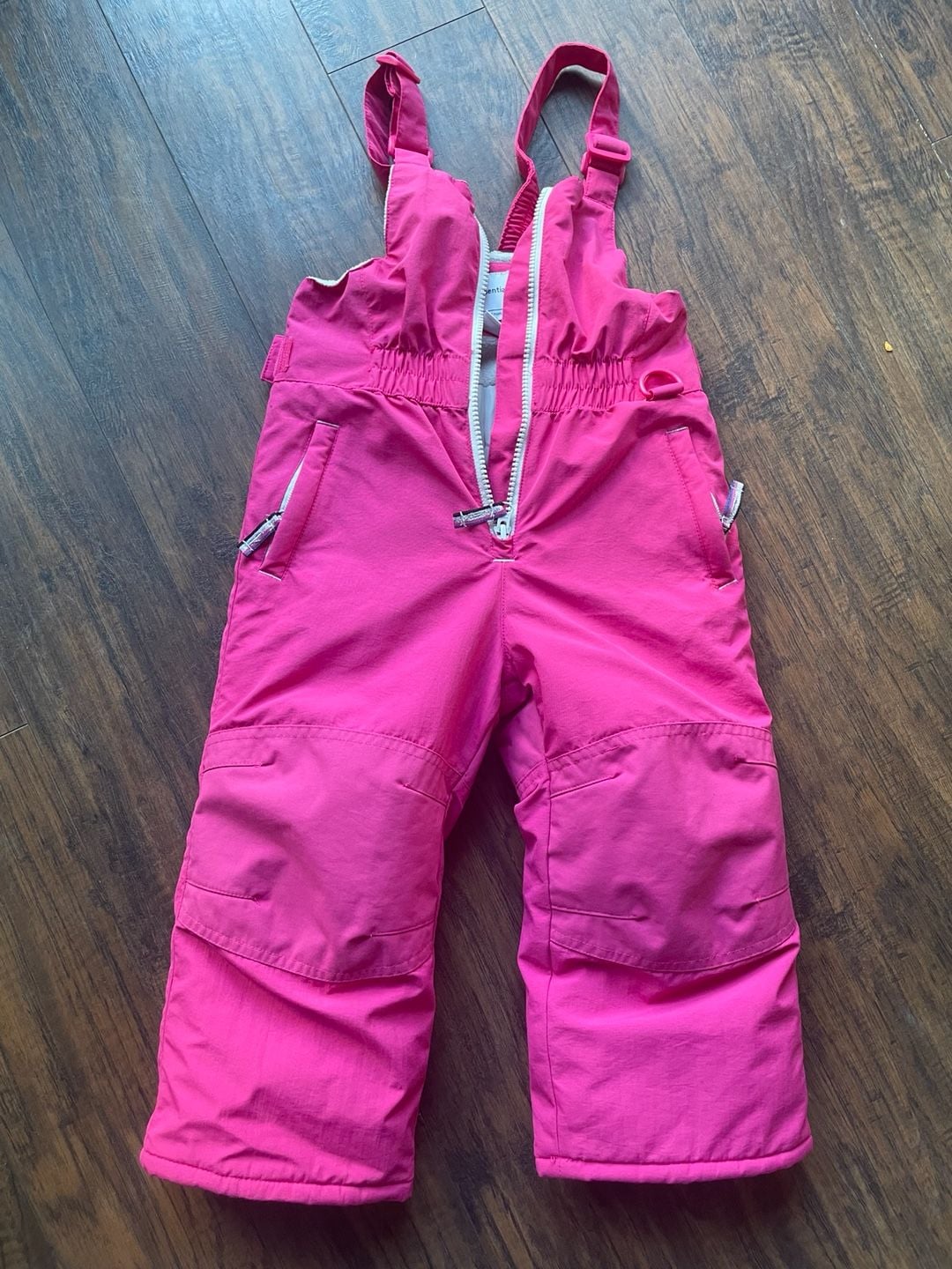 Amazon Essentials Toddler Girls Water-Resistant Insulated Snow Bib Pants, Pink, Size 3T 2