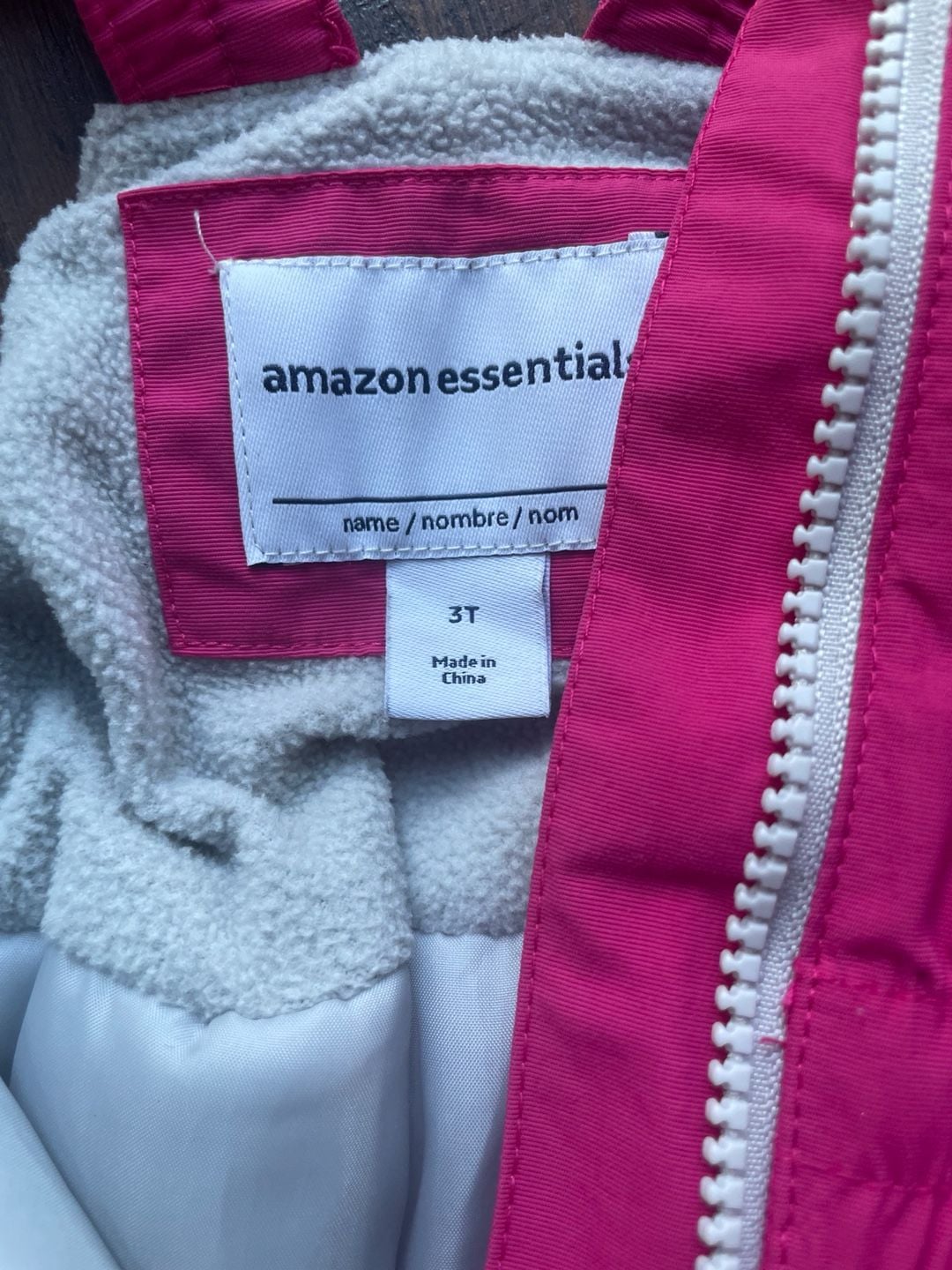 Amazon Essentials Toddler Girls Water-Resistant Insulated Snow Bib Pants, Pink, Size 3T 3
