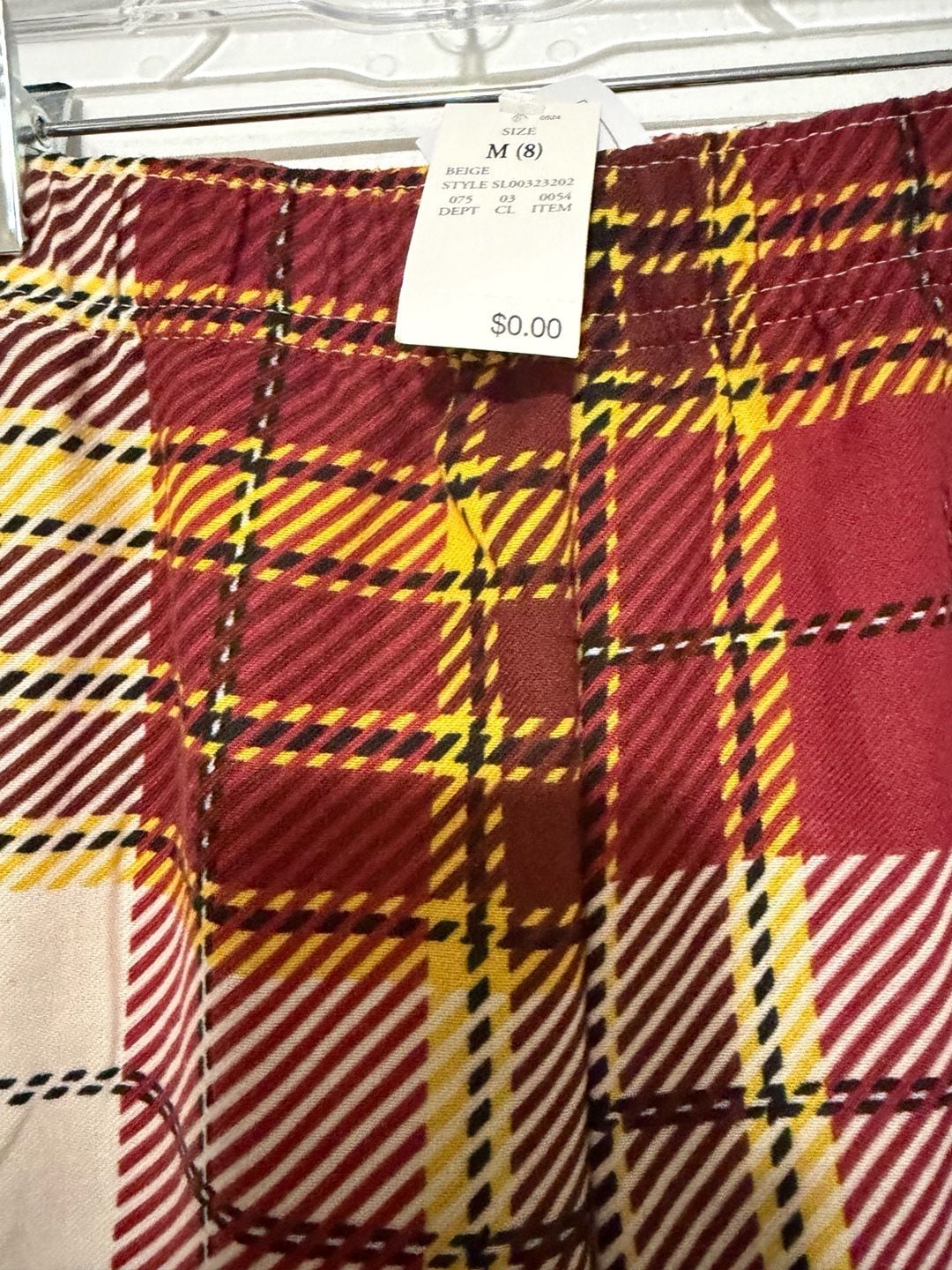 USC Trojans T-Shirt and Plaid Pajama Pants 2-Piece Set size 8-10 5