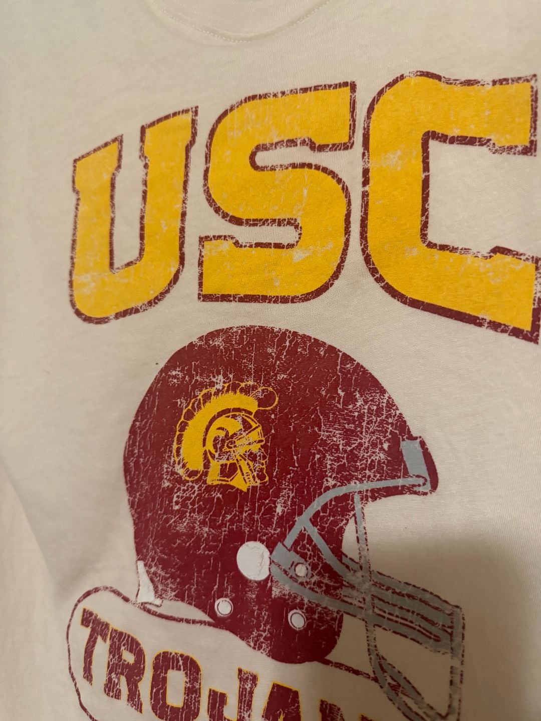 USC Trojans T-Shirt and Plaid Pajama Pants 2-Piece Set size 8-10 6