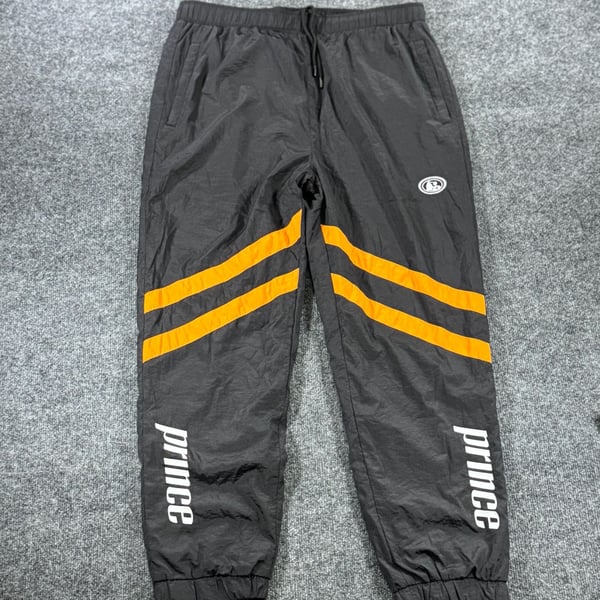 Prince Men's Tito's Vodka Promotional Nylon Jogger Track Pants Black/Orange