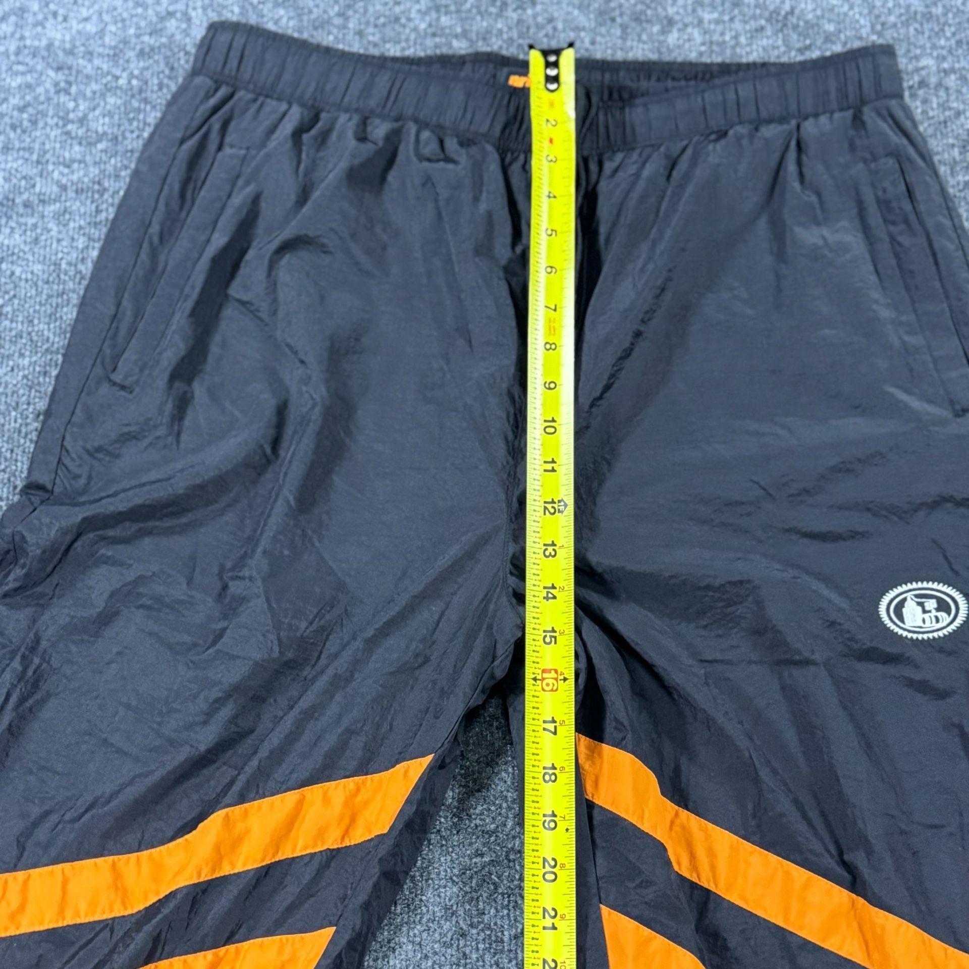Prince Men's Tito's Vodka Promotional Nylon Jogger Track Pants Black/Orange 8