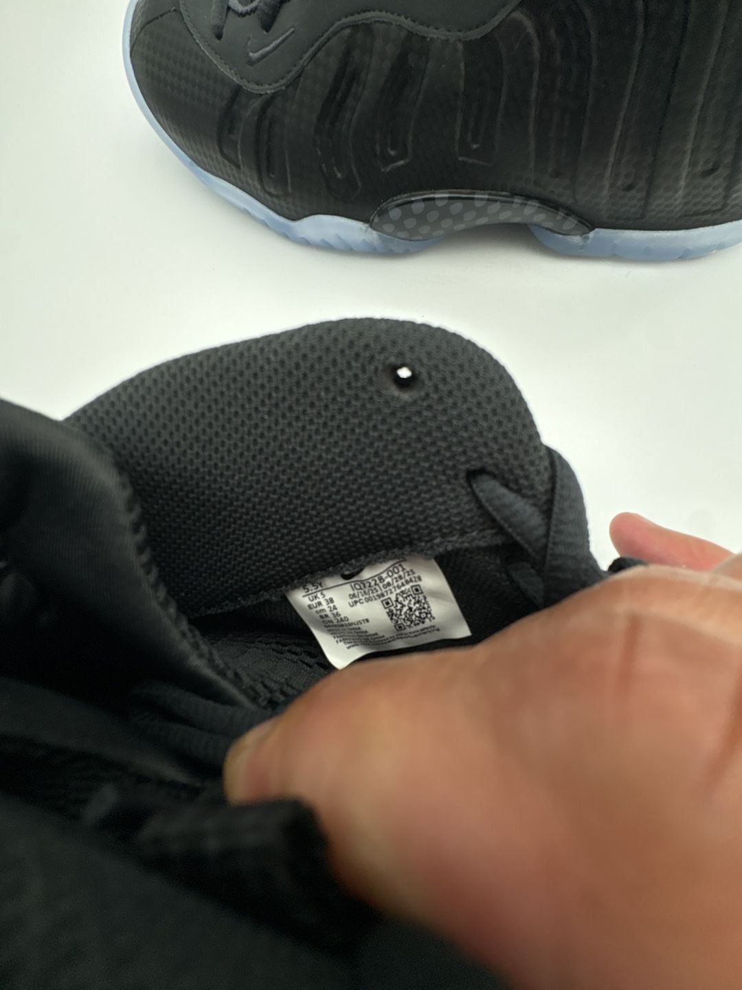 Nike Little Posite One (GS) Black/Black-Dark Smoke Grey IQ7228-001 8