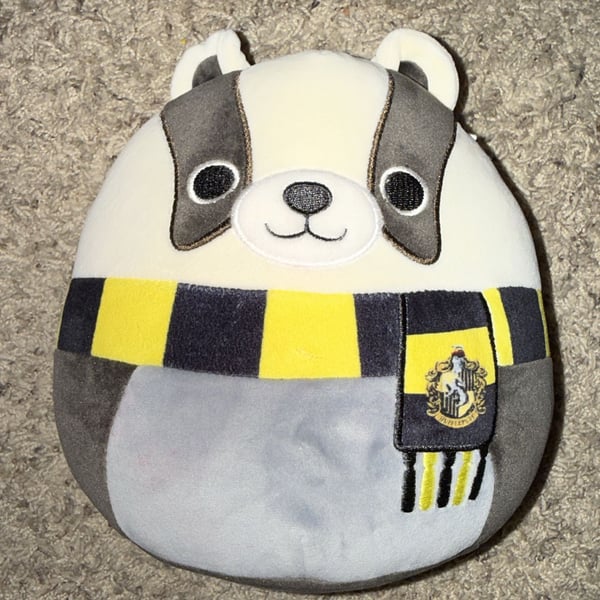 Squishmallows Harry Potter Hufflepuff Badger 10-inch Plush