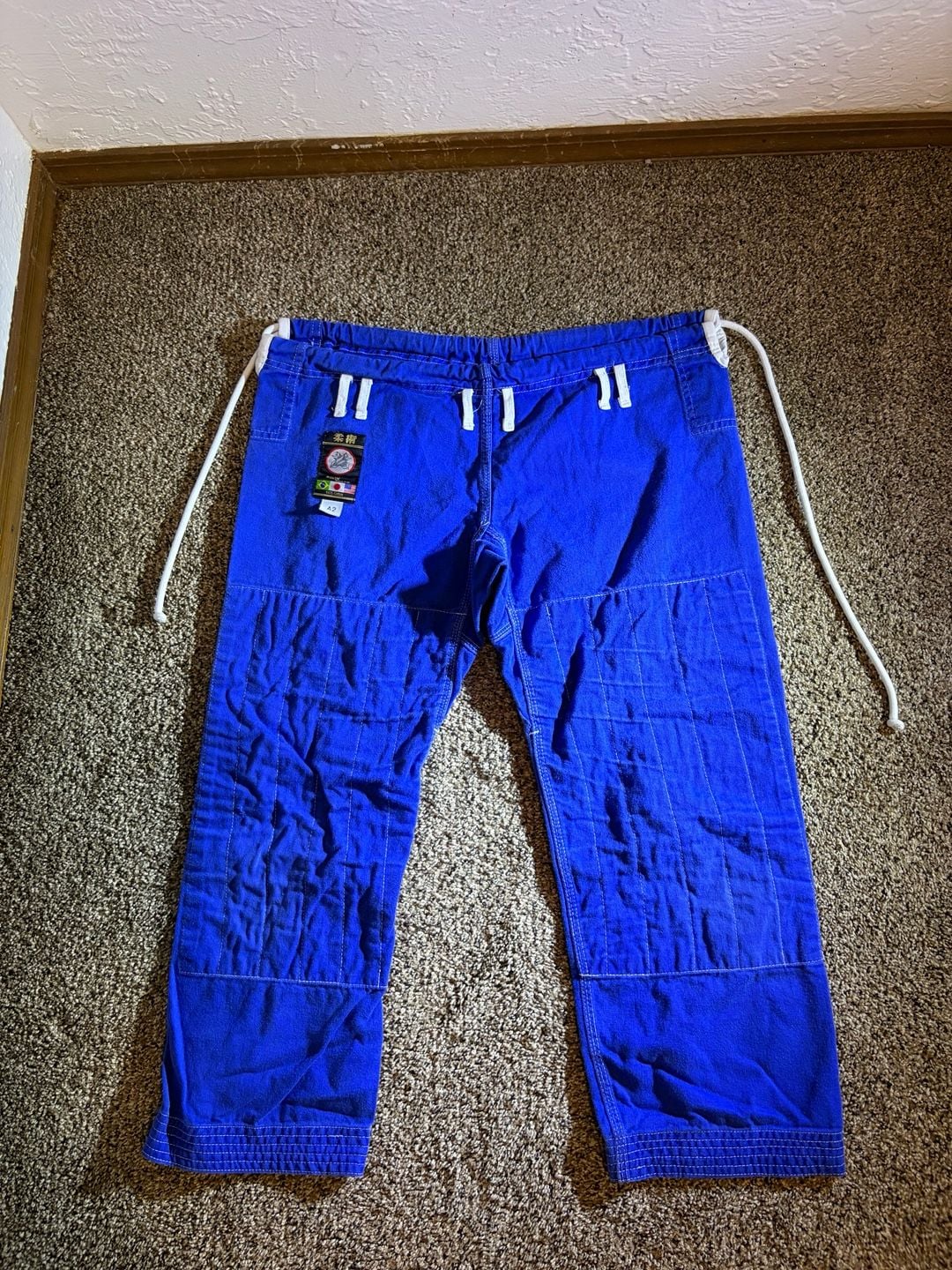 Ronin Brand Brazilian Jiu Jitsu Gi Uniform Set Black and Blue Size A2 6