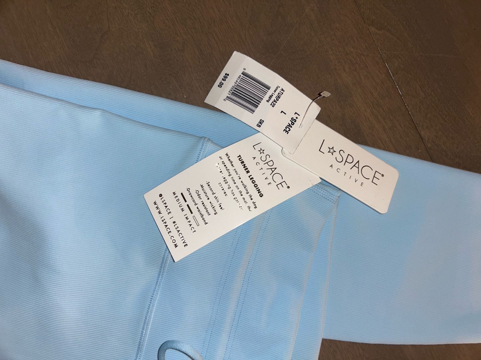 L*Space Active Turner Legging in Sky Blue 8