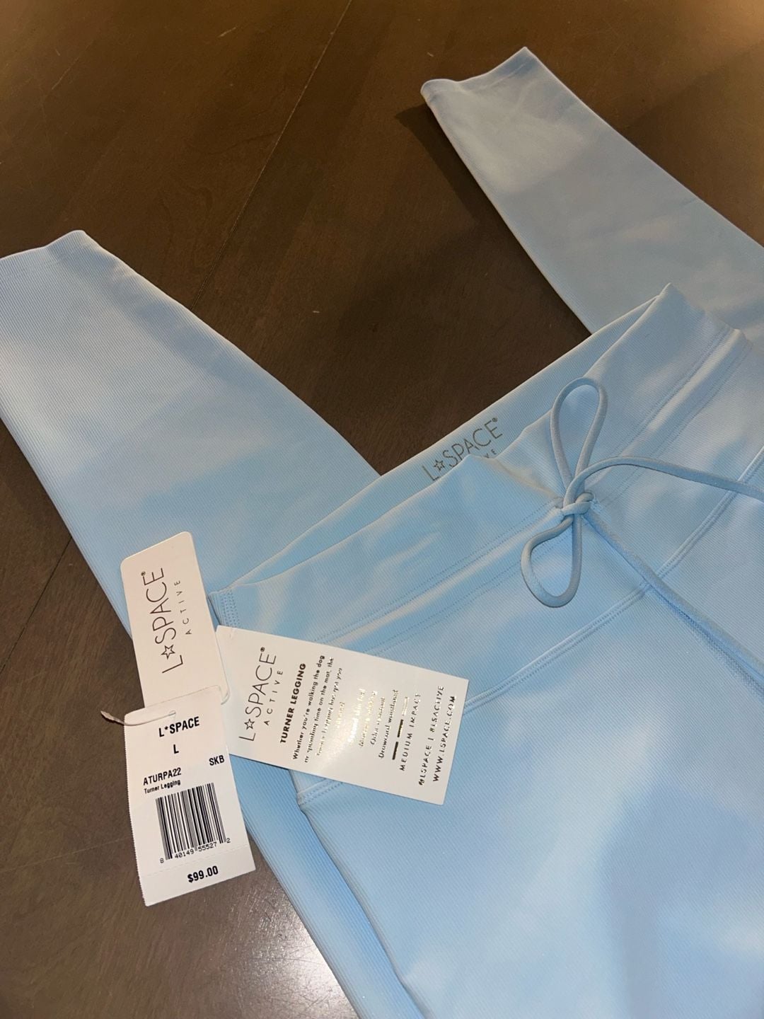 L*Space Active Turner Legging in Sky Blue 9
