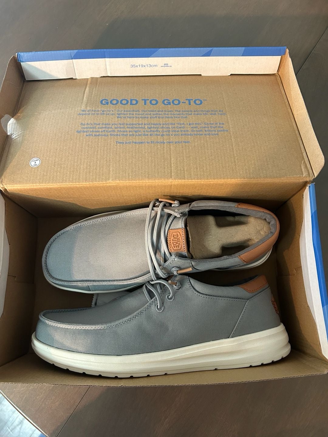 HEYDUDE Paul Canvas Men's Slip-On Shoes in Monument Grey 11