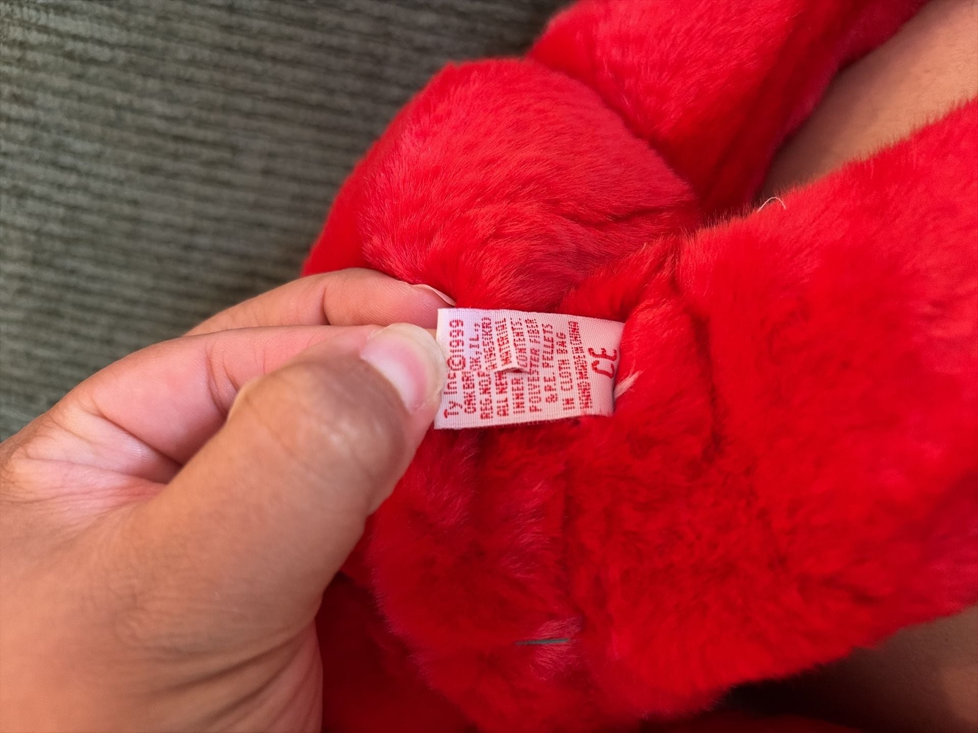 Ty Beanie Buddy Osito Red Bear with Mexico Flag 7