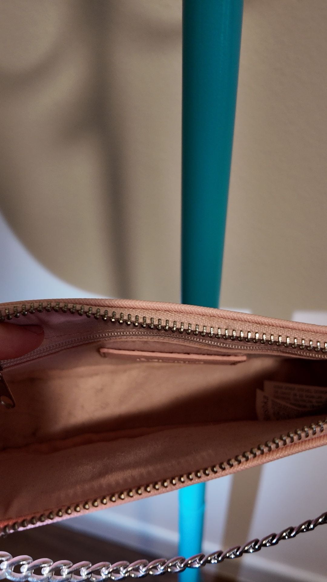 Bershka Light Pink Saffiano Faux Leather Convertible Mini Crossbody Bag 3