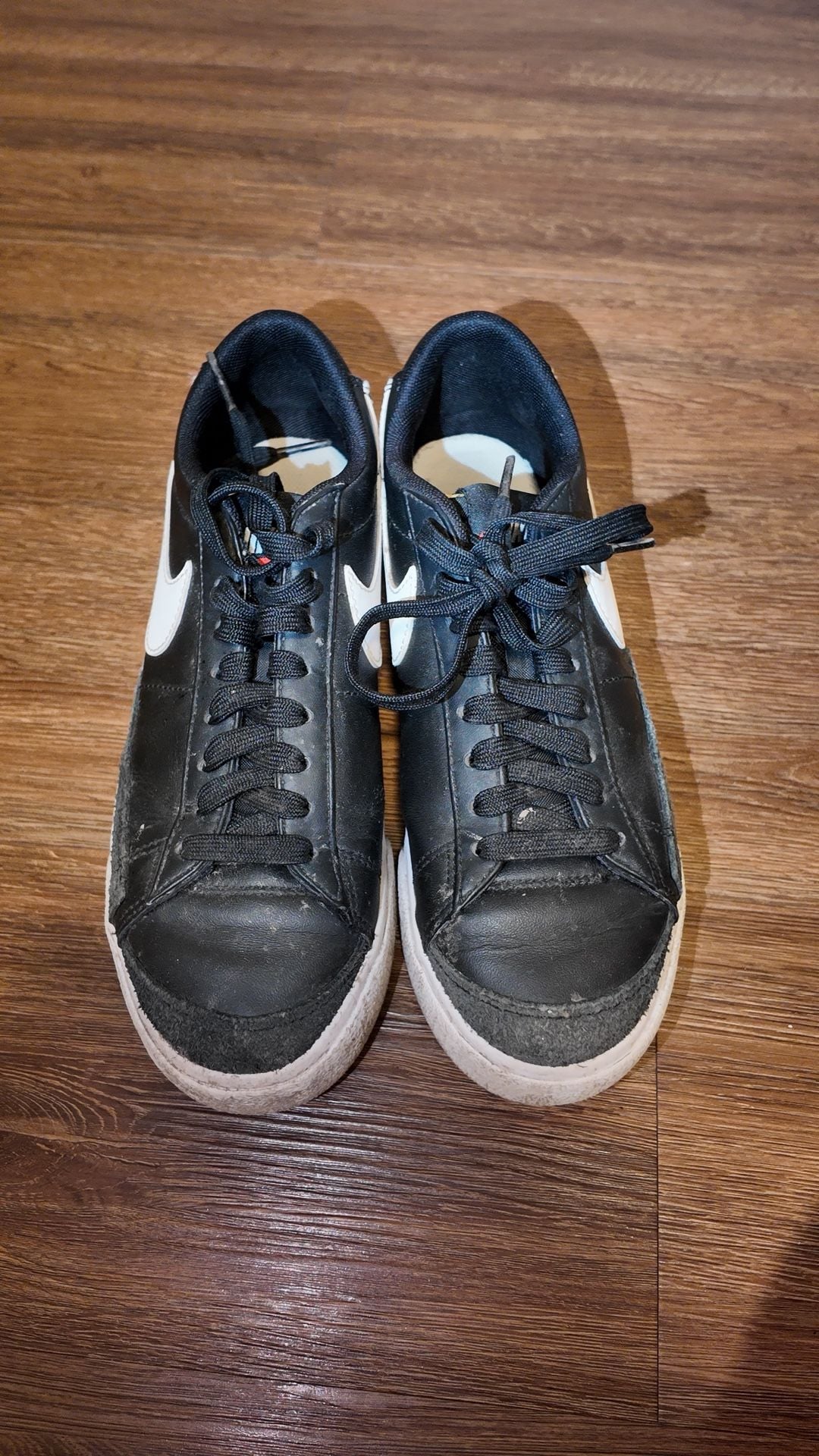 Nike Blazer Low Platform Black White Sneakers - Women's Size 7 2