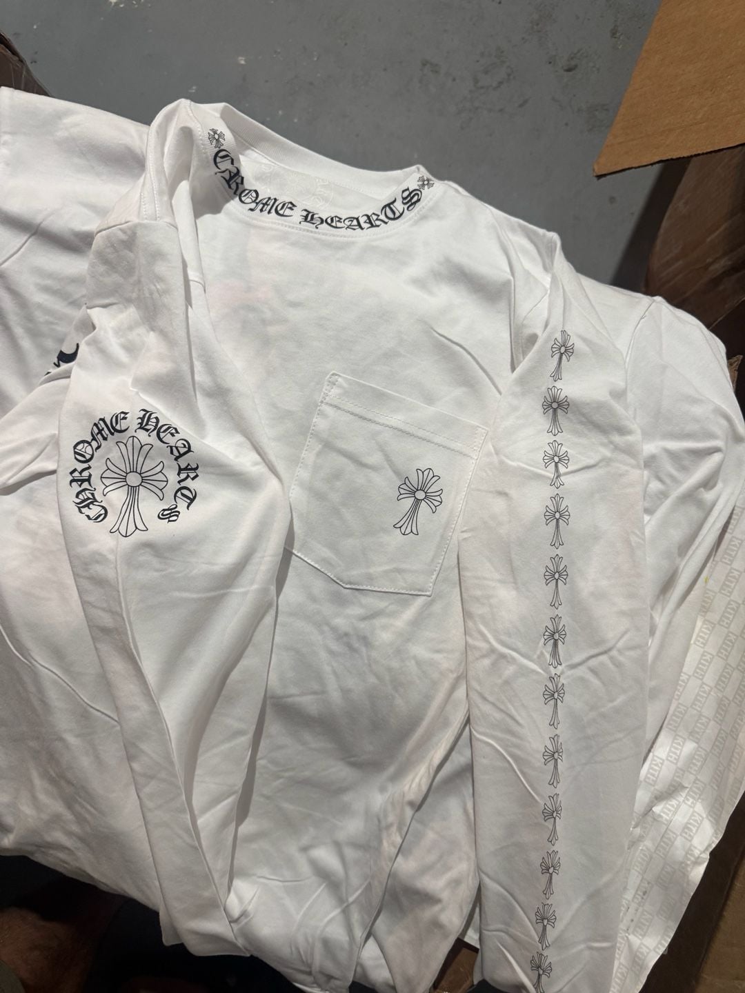 Chrome Hearts Multi-Color Cross Cemetery Long Sleeve T-Shirt 4