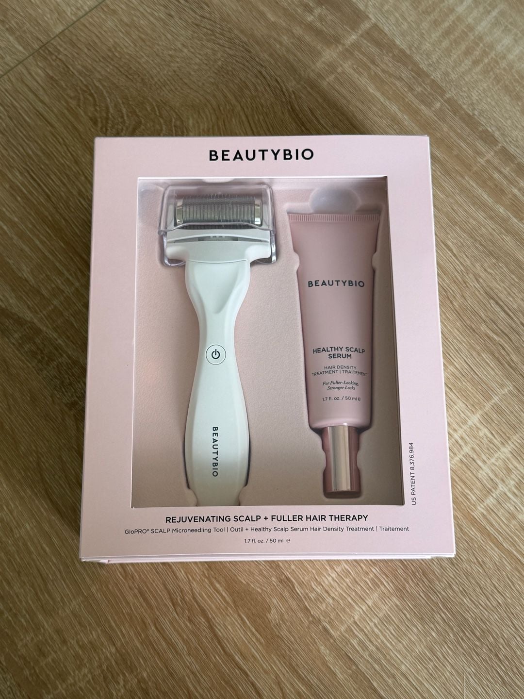 BeautyBio Rejuvenating Scalp + Fuller Hair Therapy Set with GloPRO Microneedling Tool and Healthy Scalp Serum 1