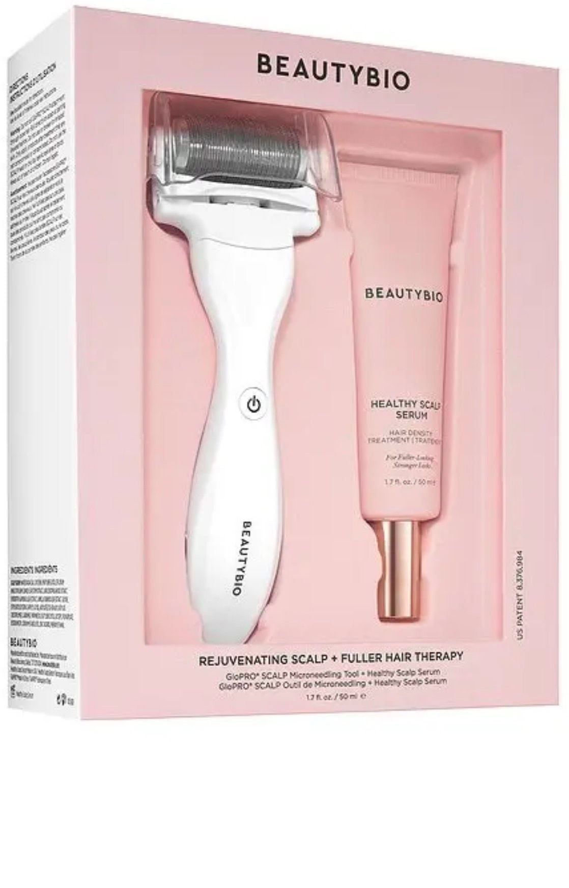 BeautyBio Rejuvenating Scalp + Fuller Hair Therapy Set with GloPRO Microneedling Tool and Healthy Scalp Serum 5