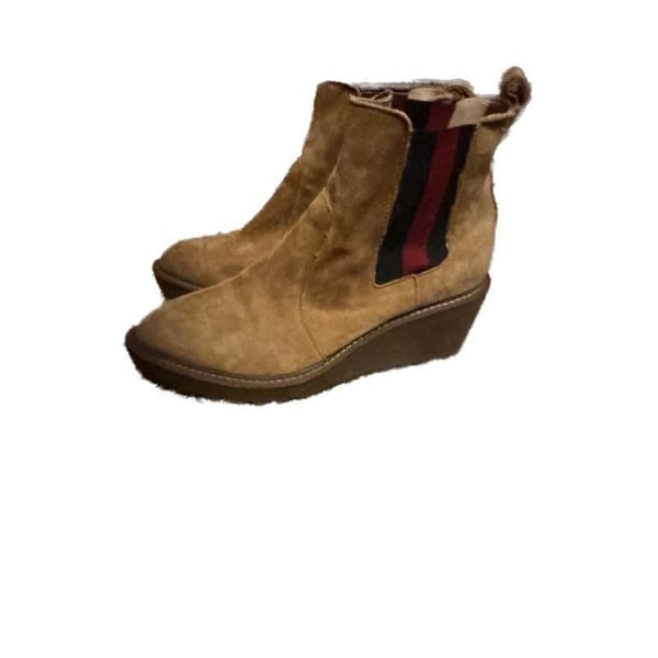 Cecelia New York Gemma Suede Wedge Chelsea Boots