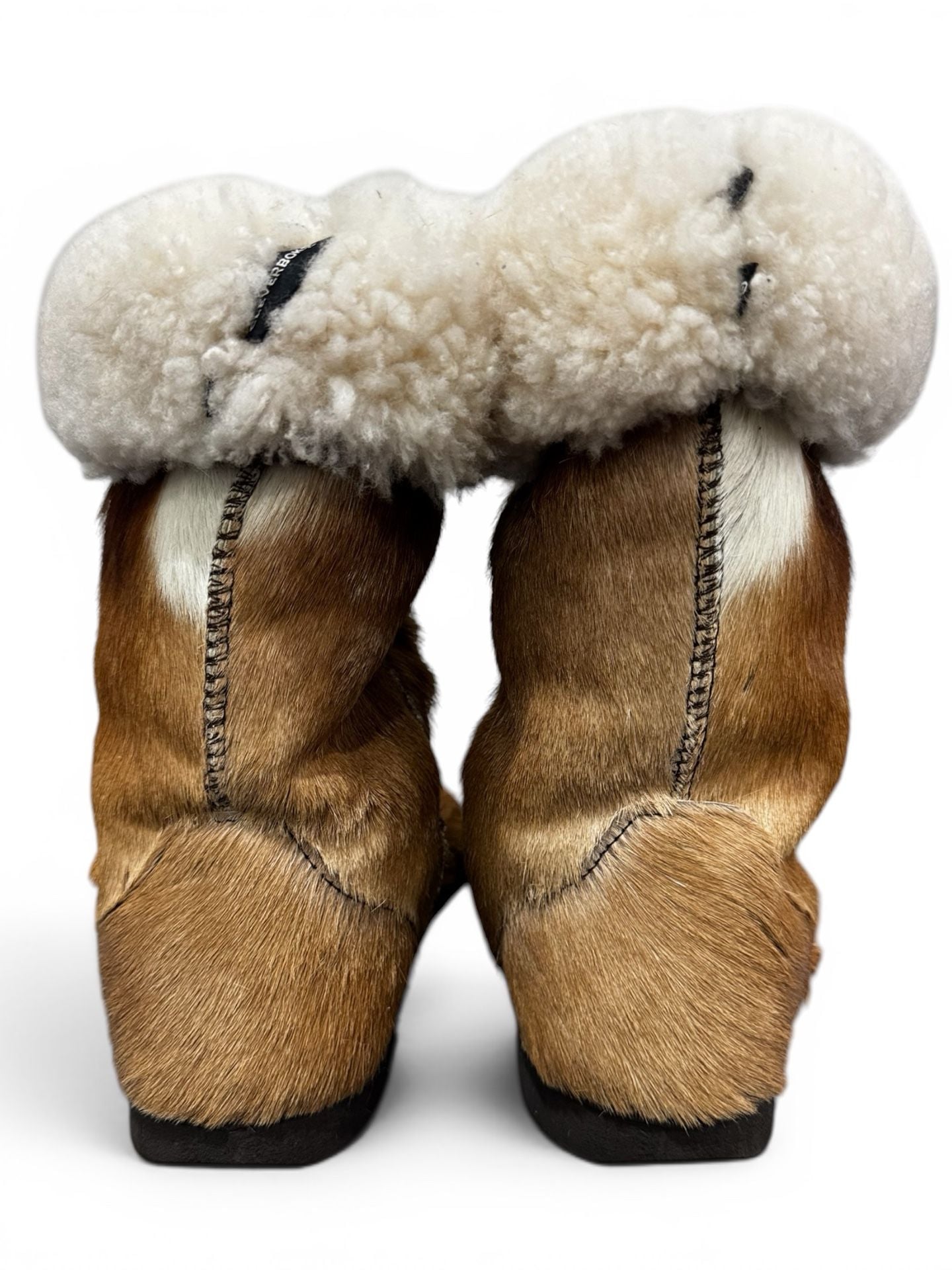 Cleverboks Genuine Springbok Fur Winter Boots Sheepskin Lining Women's Size 9 4