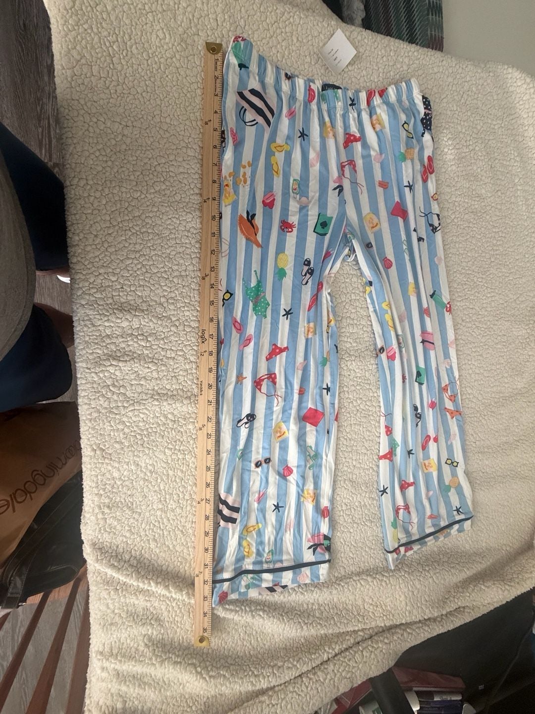 Kate Spade New York Beach Day Short Sleeve Cropped Pajama Set 7
