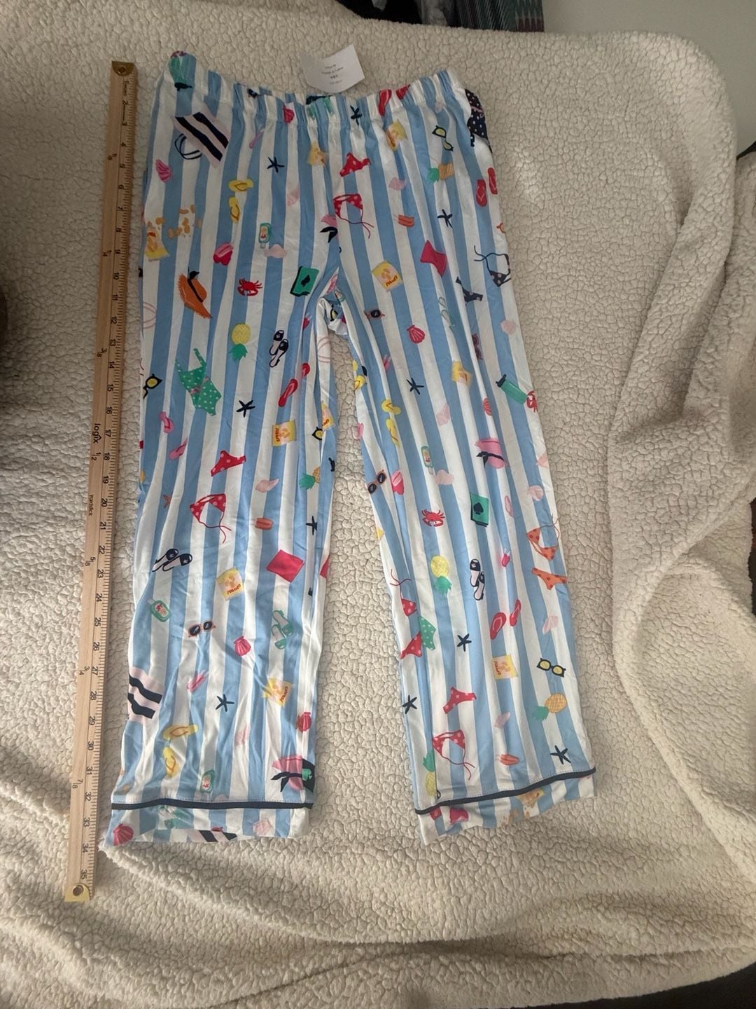 Kate Spade New York Beach Day Short Sleeve Cropped Pajama Set 10