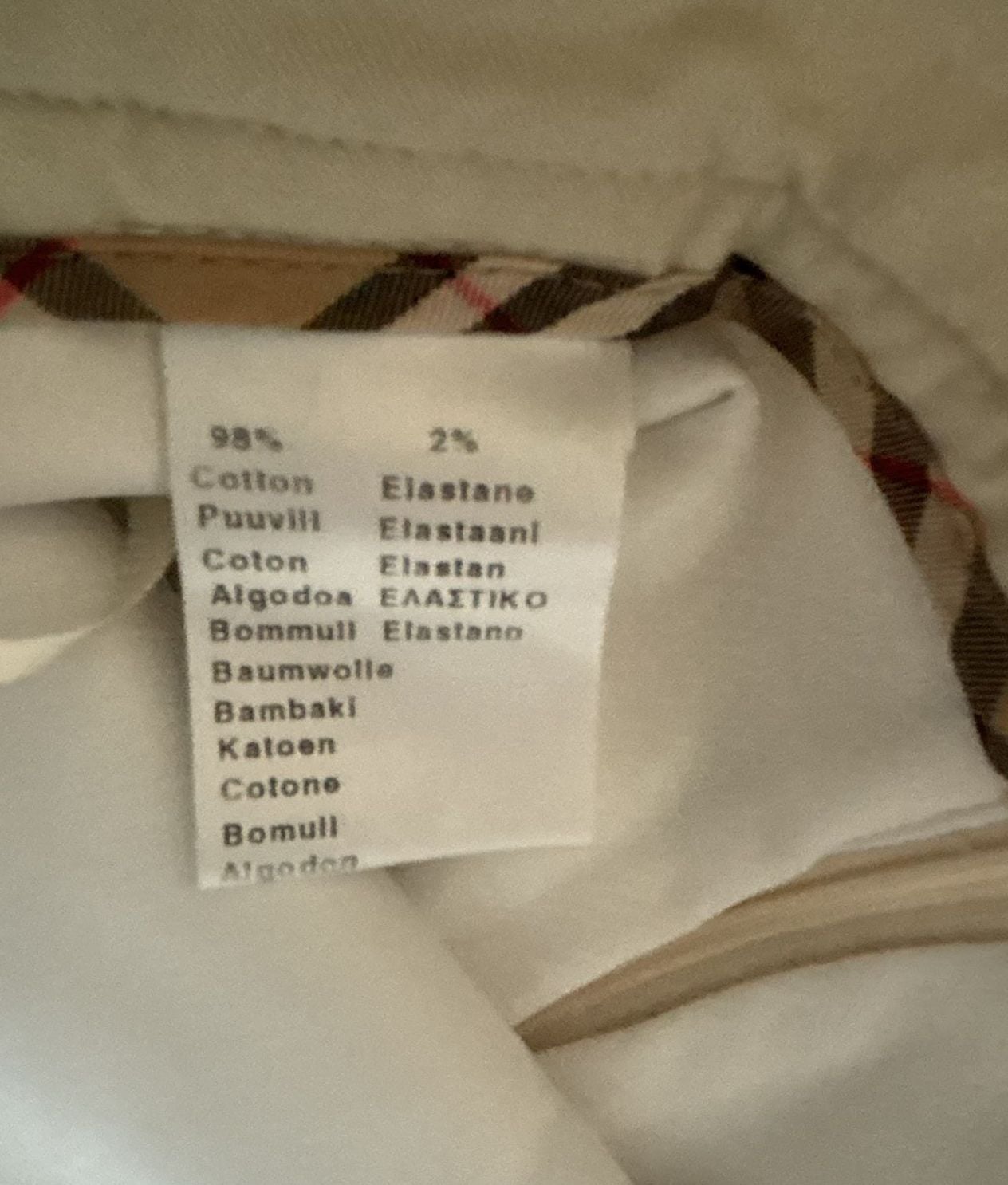 Burberry Golf Khaki Mini Skirt with Nova Check Pleated Insets, Size 4 4
