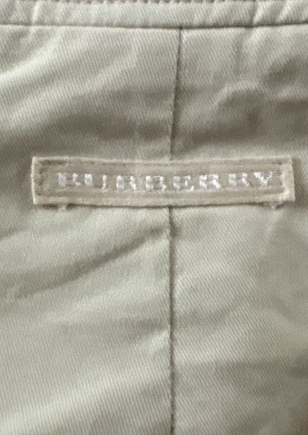 Burberry Golf Khaki Mini Skirt with Nova Check Pleated Insets, Size 4 5