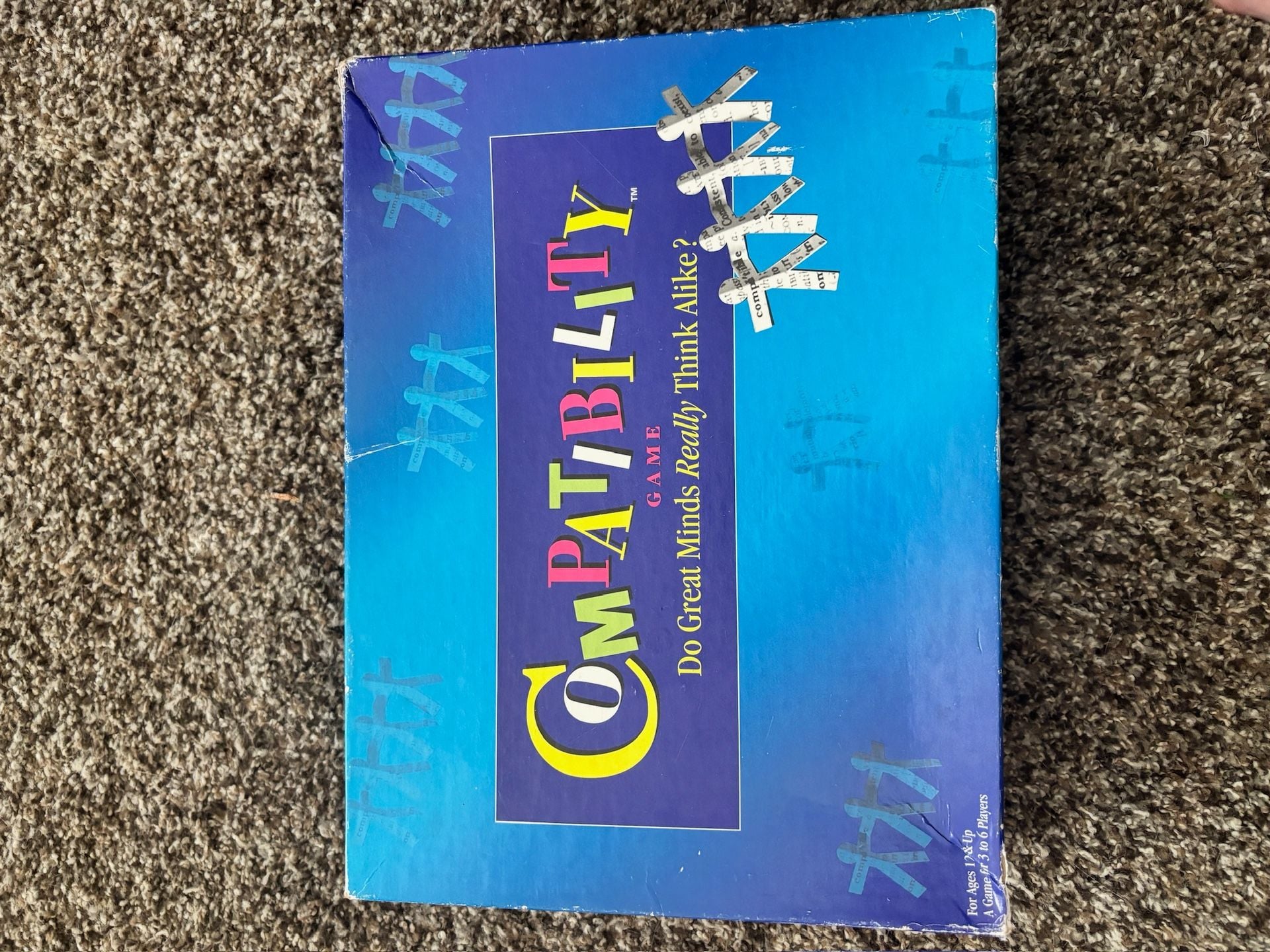 Vintage 1996 Mattel Compatibility Board Game 1