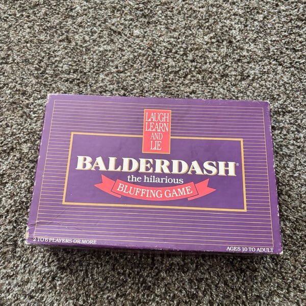 Balderdash Board Game - The Hilarious Bluffing Game - Complete Sealed Cards 887961060515