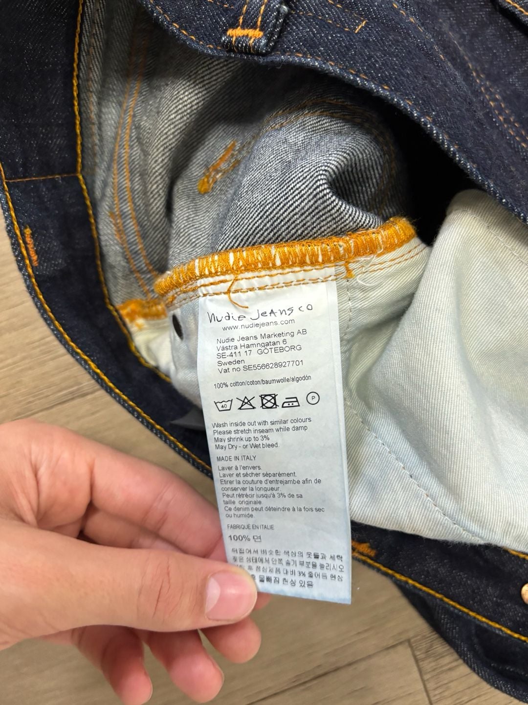 Nudie Jeans Co. Raw Denim Jeans Size 30x32 5