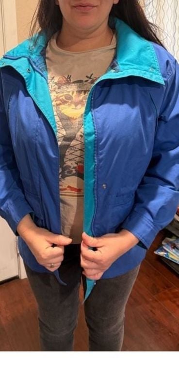 Vintage Pacific Trail Blue Utility Jacket with Plaid Lining 12