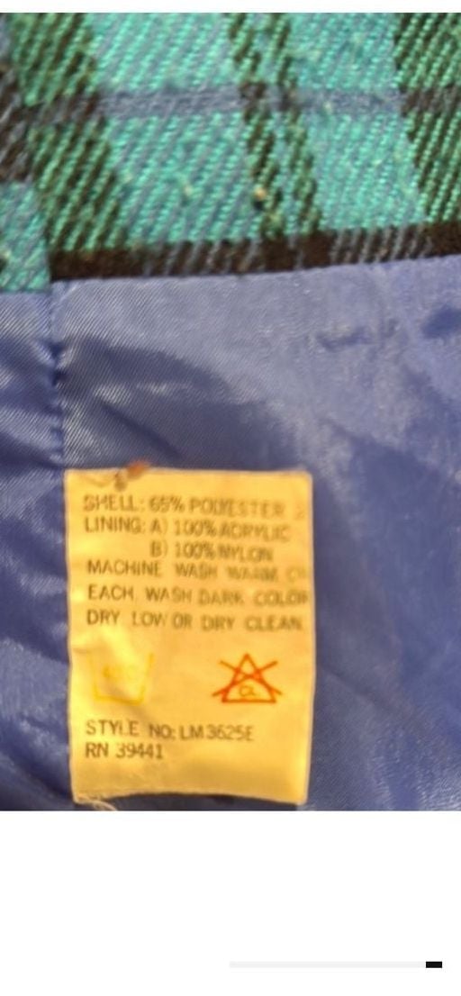 Vintage Pacific Trail Blue Utility Jacket with Plaid Lining 15