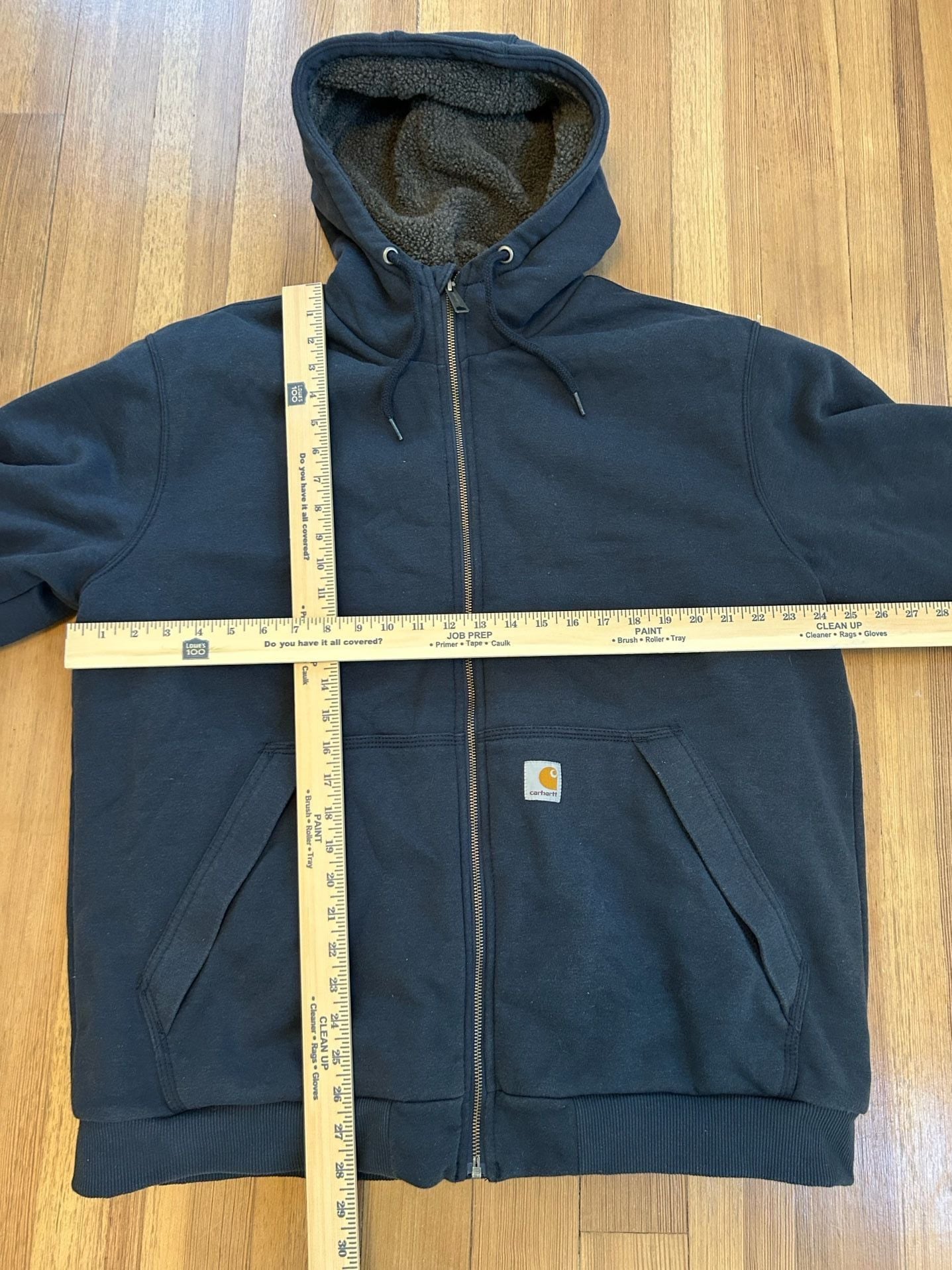 Carhartt Rain Defender Rockland Sherpa Lined Full-Zip Hoodie XL 7