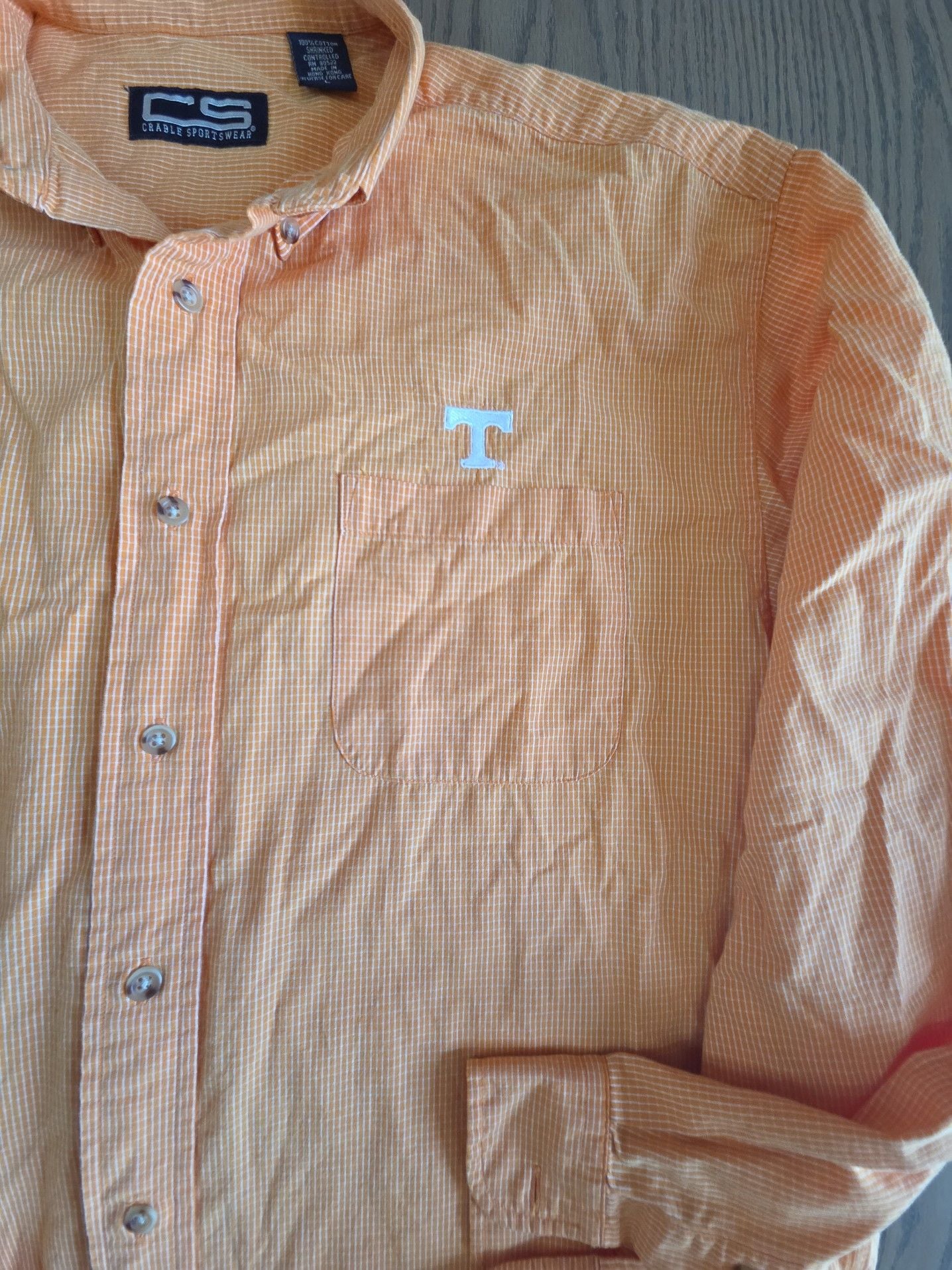 Crable Sportswear Tennessee Volunteers Long Sleeve Button-Down Shirt 6